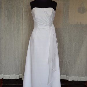 Moonlight Bridal Chiffon Sheath Wedding Gown